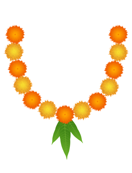 Deity garlands for Rathyatra