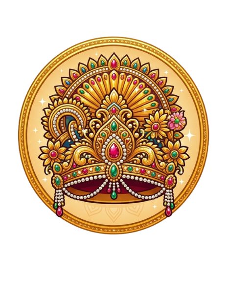 Deity dress with mukuta for Rathayatra